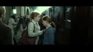 Hermione and Ron in train station — Harry Potter and the Deathly Hallows 2