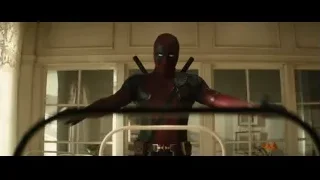 Deadpool dancing with hula hoop in room — Deadpool 2
