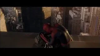 Spiderman sitting on a skyscraper — The Amazing Spider Man