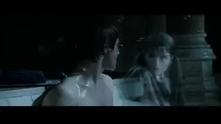Man and woman sitting naked in bathtub — Harry Potter and the Goblet of Fire