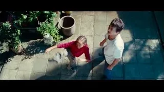 Man and young girl in garden — The Karate Kid