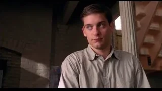 young man in old room with brick walls — Spider Man