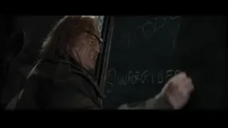 elderly man pointing at blackboard — Harry Potter and the Goblet of Fire