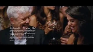 Selena Gomez and Richard Thaler at event — The Big Short