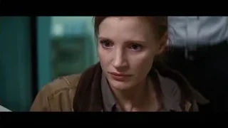 close-up of woman's serious face — Interstellar