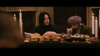 two men at table with turkey — Harry Potter and the Philosophers Stone