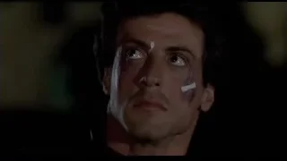 man's face covered in white paint — Rocky III
