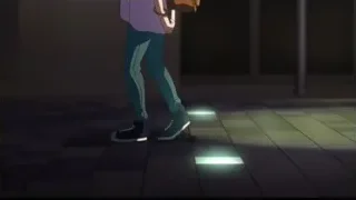 person with backpack standing on tiled floor — I Want To Eat Your Pancreas