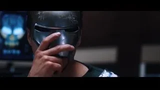 person wearing helmet covering face — Iron Man