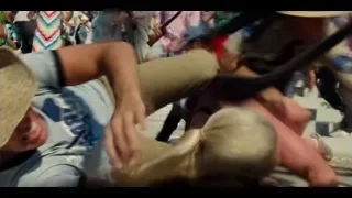 people running on busy street — Jurassic World