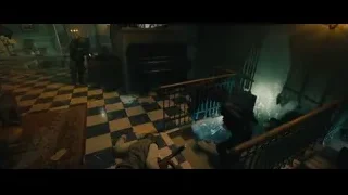 eerie staircase in abandoned building — John Wick: Chapter 4