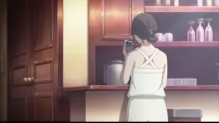 Young woman looking at phone in kitchen — I Want To Eat Your Pancreas