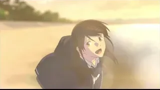 illustrated person standing outdoors at sunset — I Want To Eat Your Pancreas