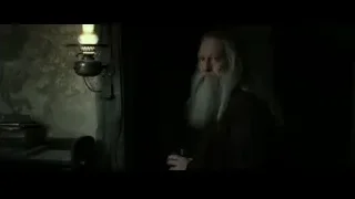 Elderly man with wine in cluttered room — Harry Potter and the Deathly Hallows 2