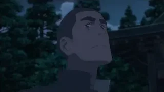 Man's surprised face in forest — Your Name