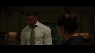 man and woman in kitchen — Creed 3