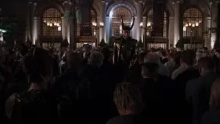 crowd in grand hall with superhero — The Avengers
