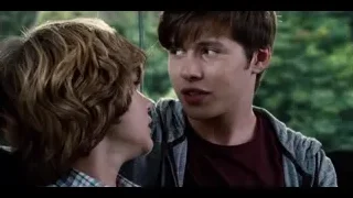 two young men in tense conversation — Jurassic World
