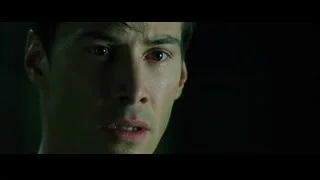 man's face with serious expression — The Matrix