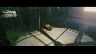 orange vintage car driving on street at night — Furious Seven