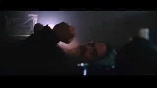 Man sleeping with cigarette in purple light — Iron Man