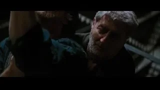 two men in dark room — Batman: The Dark Knight Rises