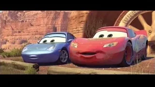 Cars characters at red rock formation — Cars