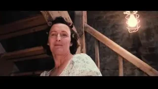 Woman with curlers on wooden staircase — Harry Potter and the Philosophers Stone