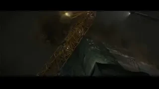 yellow tower crane with smoke — Spiderman: No Way Home