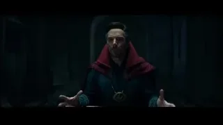 Man in red cloak pointing in stone room — Spiderman: No Way Home
