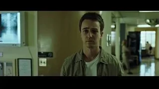 Young man in hospital corridor with X-ray — Fight Club