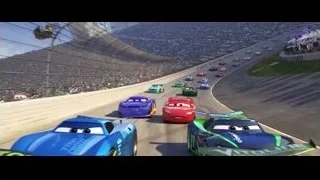animated cars racing on track — Cars 3
