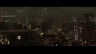 Night cityscape with tall buildings — Batman