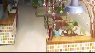 restaurant interior with people and counter — I Want To Eat Your Pancreas