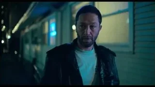 man in leather jacket in dark hallway — The Bear