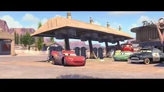 Lightning McQueen at gas station — Cars