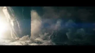 large explosion in water with big wave — Superman: Man of Steel