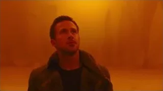 Man in jacket in foggy landscape — Blade Runner 2049