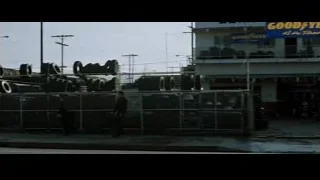 Goodyear building with stacked tires — Fight Club