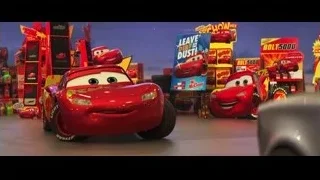 Lightning McQueen parked in toy store — Cars 3