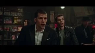 three people in dimly lit room — Now You See Me 2