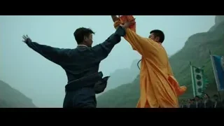 two men martial arts fight on mountain — Bruce Lee: Birth of The Dragon