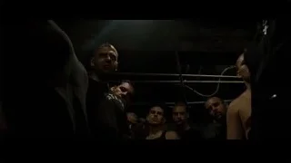 Men with serious expressions in boxing ring — Fight Club