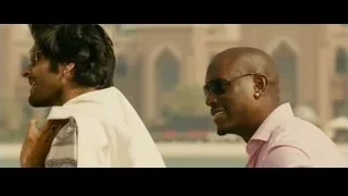 young woman standing on balcony — Furious Seven