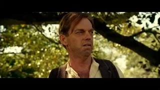 Close-up of man's face in woods — Hacksaw Ridge