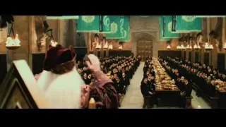 people gathered in large hall — Harry Potter and the Philosophers Stone