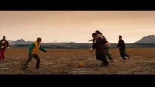 people playing with ball in barren landscape — The Secret Life of Walter Mitty