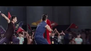 Young men performing martial arts on stage — The Karate Kid