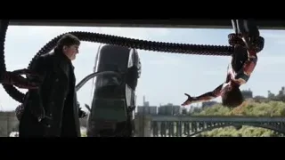 Man on bridge with large snake creature — Spiderman: No Way Home