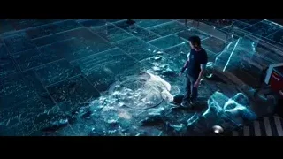 man in futuristic space station — Iron Man 3